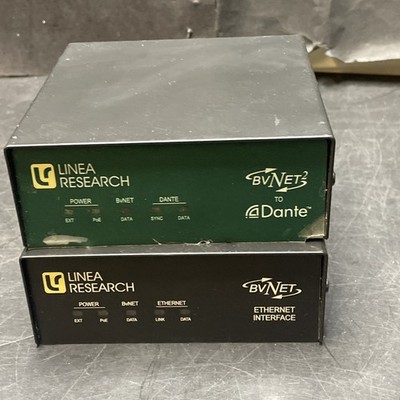 Linea Research BvNet2 Dante Bridge & BvNet Ethernet Interface - UNGETESTET