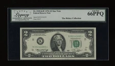 DBR 1976 $2 FRN Dallas STAR Gem Fr. 1935-K* Legacy 66 PPQ Serial K00141665*