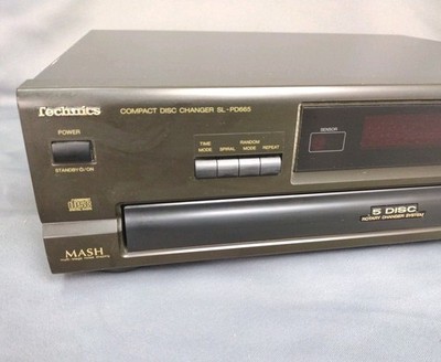 Technics Sl-pd665 Stereo 5 Disc CD Compact Player Changer W/mash