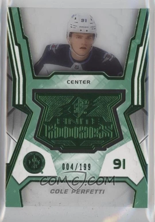 COLE PERFETTI 2021/22 SPx Shadow Box ROOKIE #SB-23 Winnipeg Jets rc - Image 3 of 4