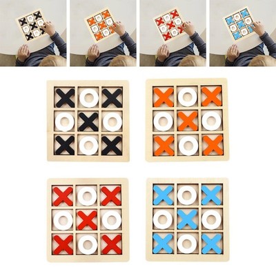 Tic TAC Toe Board Knobelspiel Familie Brettspiele klassisch handgefertigt Couchtisch