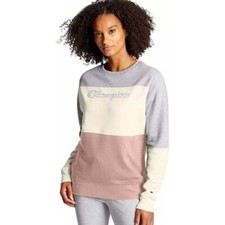 Champion Powerblend Color Blocked Crew Neck Sweatshirt