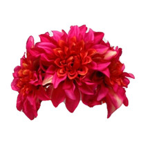 Ukrainian Pink Color Flower Headband Vinok