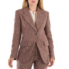Chloe Ladies Tweed Knit Tailored Blazer Jacket