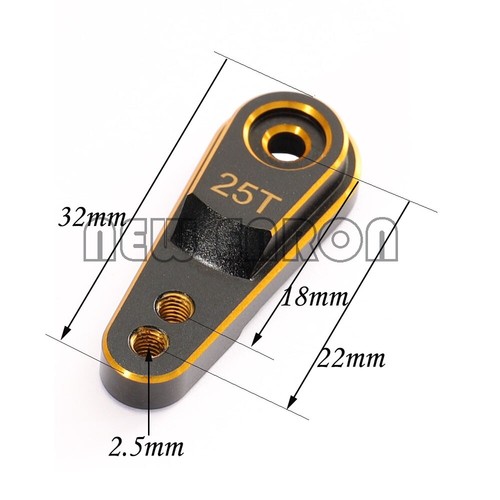 25T Metal Aluminum Steering Link Servo Arm 1PC for 1/10 RC Crawler Traxxas TRX4 - Picture 5 of 10