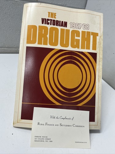 VINTAGE BOOK THE VICTORIAN DROUGHT 1967 1968 BROCHURE GOVERNMENT AUSTRALIA