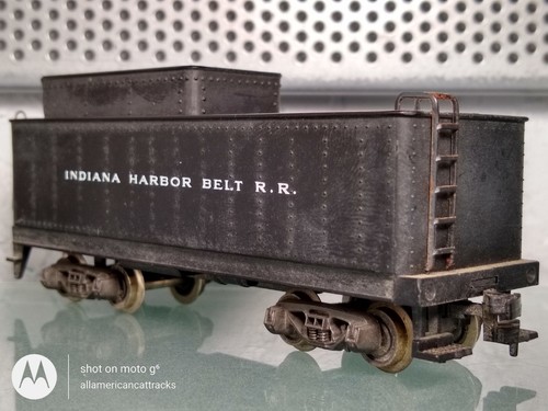 RIVAROSSI HO-SCALE #102 INDIANA HARBOR BELT 0-8-0 STEAM LOCOMOTIVE AND TENDER - Picture 19 of 24