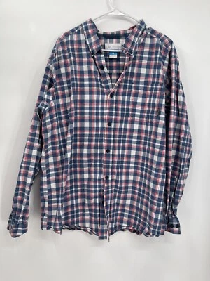 Columbia Mens Long Sleeve Shirt Plaid Button Up Pocket Size XL - Image 1 of 4