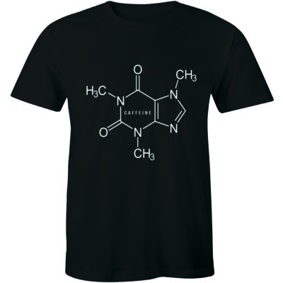 Caffeine Nerd Science Chemistry Formula Men's Physics Biology Funny Biochemistry