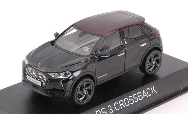 Norev 1/43 Ds 3 Crossback La Premiere 2019 Schwarz Statisches Modell Diecast-image