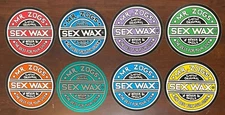Mr. Zogs Sex Wax Sticker 6.25 in Round Multicolor Surf Decal