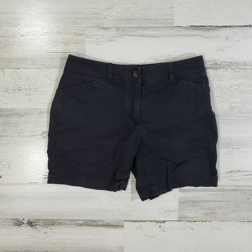 Talbots Petite Black Chino Shorts 