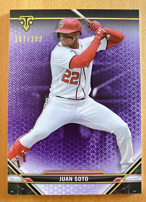 2021 Topps Triple Threads #59 JUAN SOTO Amethyst 157/299 Washington Nationals