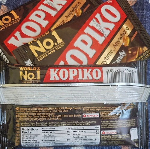 6 PK Kopiko Coffee Candy - Blister PK Hard Coffee Candy *FREE SHIPPING *6 PK - Picture 5 of 5