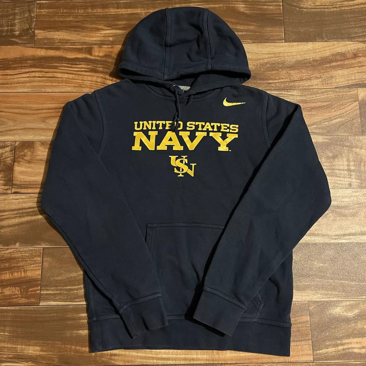 Nike United States Navy USN Sweatshirt Hoodie Size Small RARE Graphic Print Logo