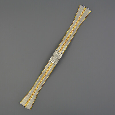 ZENITH Swiss N NOS vintage Armband bracelet Uhrband 17mm STEEL GOLD Defy Lady