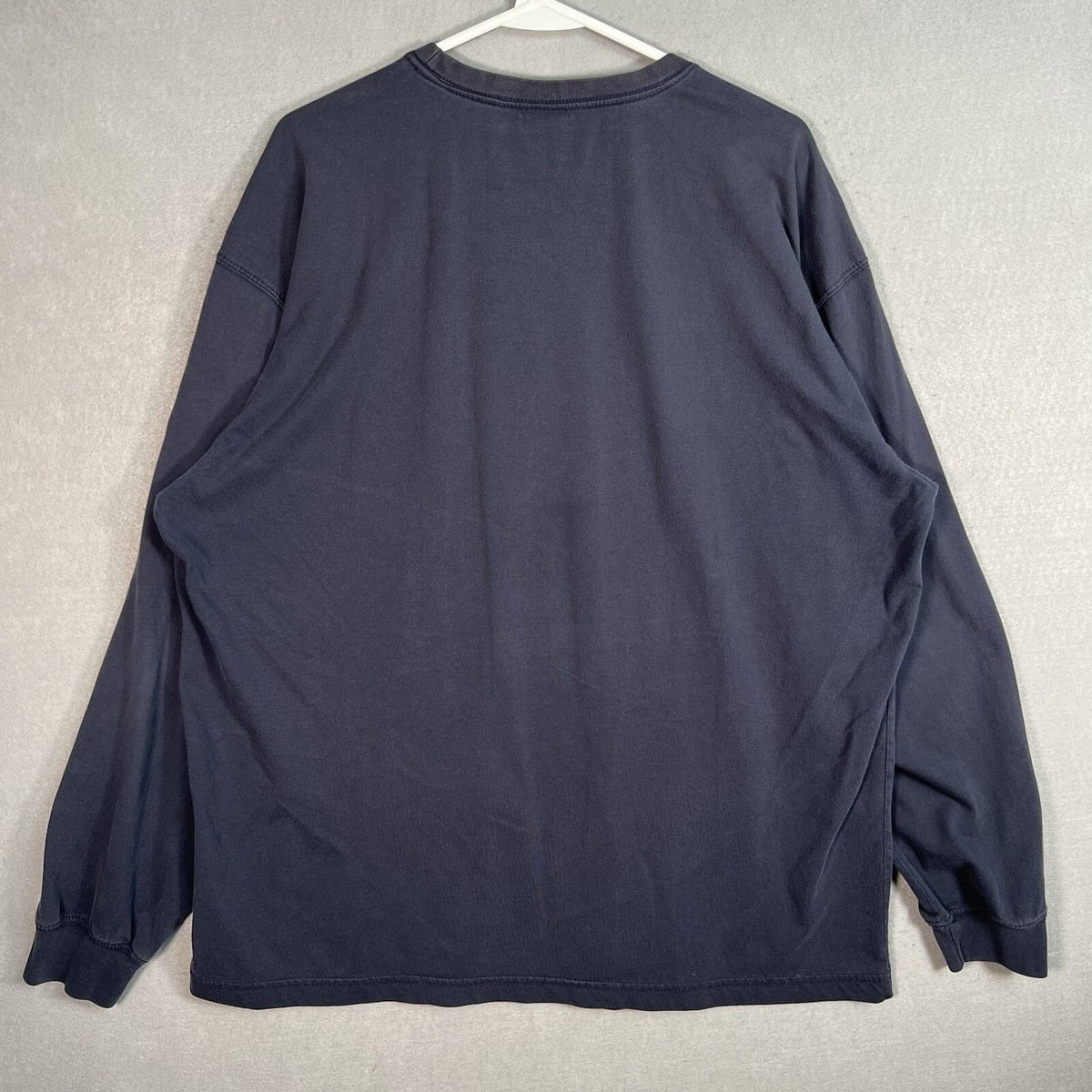 Vintage 90s Carhartt Work Dry T Shirt Adult XL Blue Long Sleeve 
