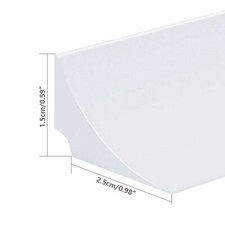 Silicone Shower Tray Sealing Strip Water Barrier Bathroom Edging Seal Trim Strip