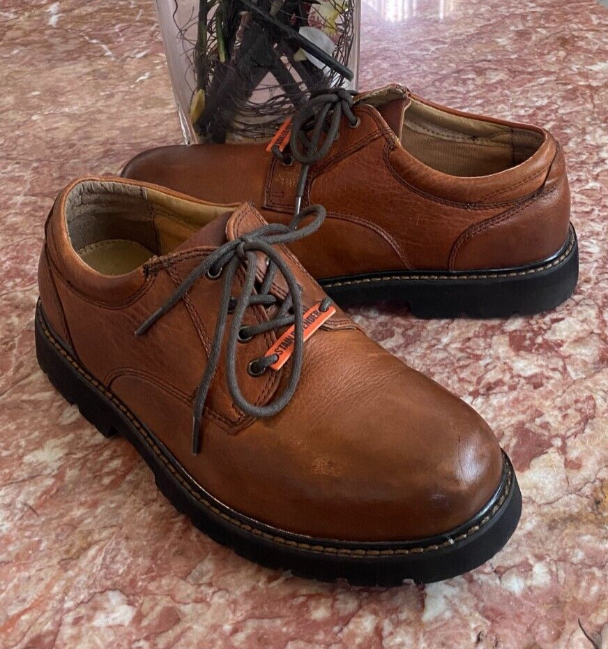 New Dockers Men's Shelter Plain-Toe Brown Leather Oxford Shoes Size 12M,  $114.99