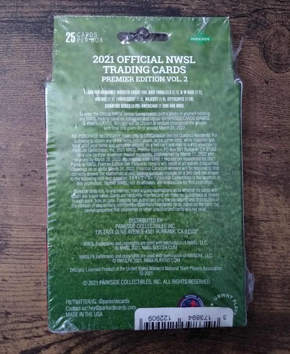 2021 NWSL Official Trading Cards Premier Edition Vol 2 Women’s Soccer 25 Cards - Picture 2 of 2