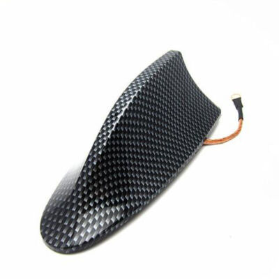 Carbon Fiber Style Shark Fin Roof Antenna Cover Car Auto Decor Aerial Universal