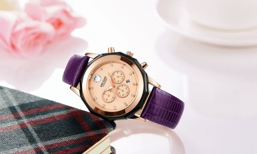 Nuevo cronógrafo femenino de lujo MEGIR Día de la Madre correa de reloj esfera Relogio femenino - Imagen 10 de 52