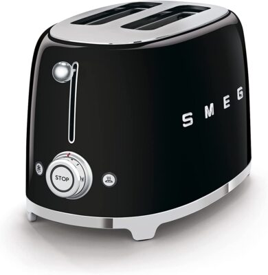 Smeg Black Toaster TSF01BLEU