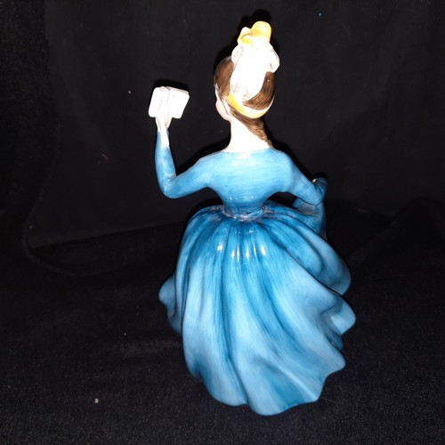 1964 Royal Doulton Leading Lady Figurine Blue Dress HN 2269 Bone China HP 8 In - Picture 4 of 14