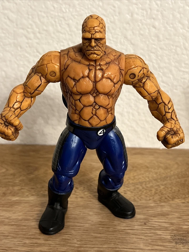 THE THING BEN GRIMM FANTASTIC FOUR 6” FIGURA DE ACCIÓN PVC SÓLIDO MARVEL 2005 JUGUETE Foto 2 de 4