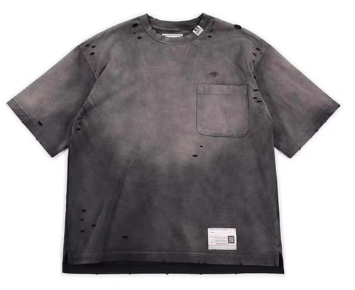 T shirt maniche corte unisex Maison Mihara Yasuhiro sfumata lavata invecchiata