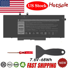 4GVMP Battery for Dell Latitude 5400 5500 Precision 3540 3550 9JRYT C5GV2 68Wh