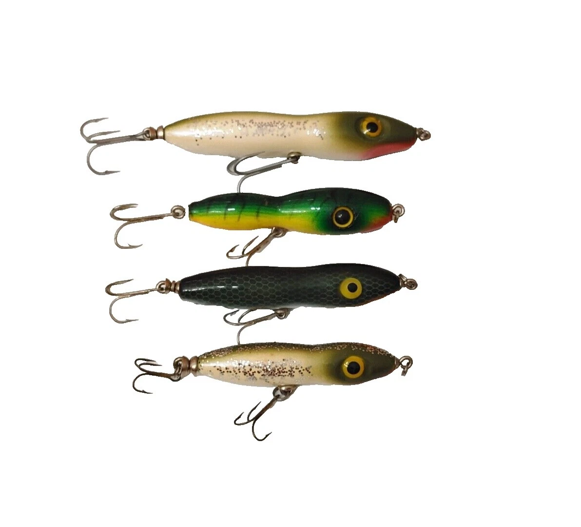 Vintage Luhr-Jensen señuelos de pesca en superficie Vintage