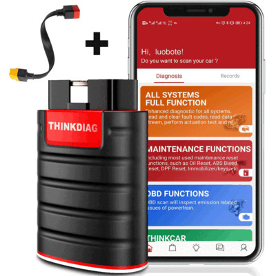 THINKCAR Thinkdiag Automotive Full System OBD2 Scanner Car Diagnostic Tool TPMS