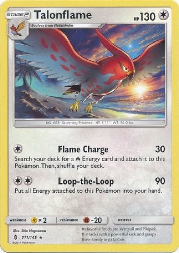 4 x Talonflame (Guardians Rising 111/145) - Rare