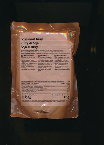 Ration Militaire Suédoise 24h – Poulet Curry Riz, 1300 Kcal, Prête à Manger, Neuf