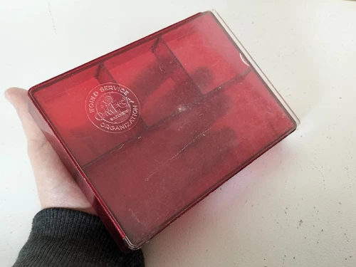 OMEGA RARE PLASTIC BOX FOR SPARE PARTS SPARE PARTS VINTAGE WATCH WATCHES Chronograph