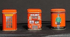 Ahmad New English Tea - Set of 3 Empty Tea Tins 3" 2015