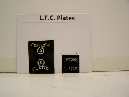 LFC LMS/BR Ulster 5739/45739 Namens- & Nummernschilder | Zustand: New