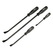 Prybar Set Boxed Crowbar Tool Set 4pc 200mm-600mm Lengths - BLACK