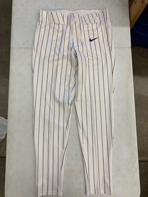 Nike Premier Baseball Pant Men's Large LSU Tigers Pin Stripe DX9082 White  Purple - Main Image