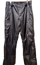 Gravity cold gear cargo ski snow pants mens L waterproof black insulated outdoor