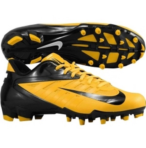 black and yellow nike cleats