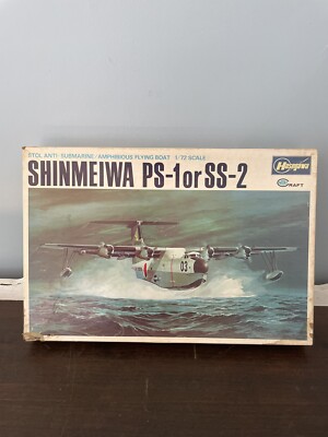 Hasegawa JS-062:800 1:72 Shinmeiwa PS-1 or SS-2 Amphibious Flying Boat Complete!