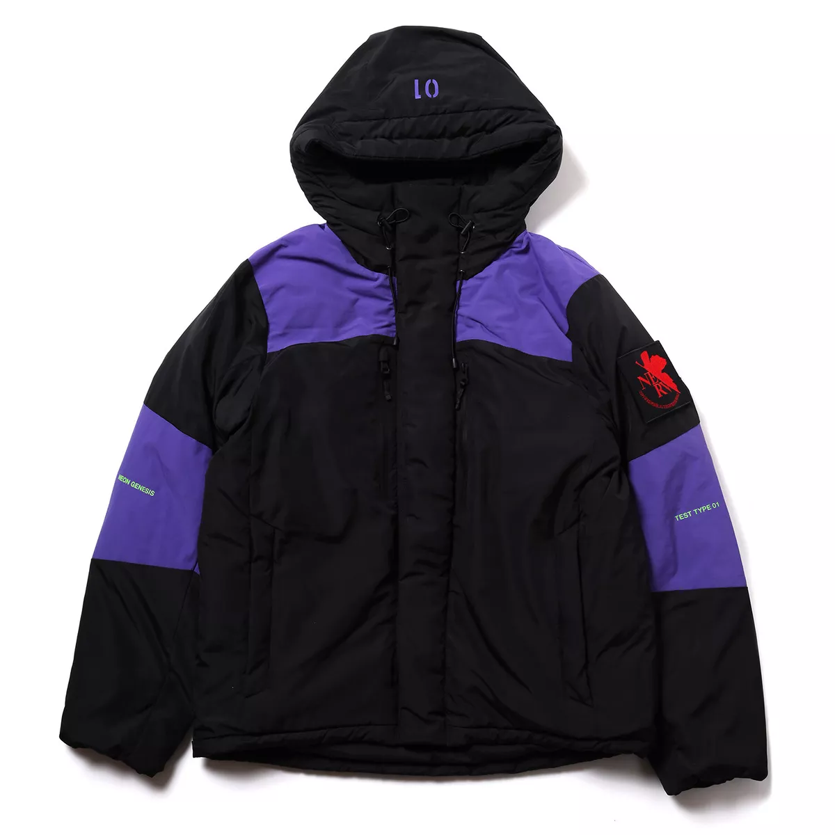 EVANGELION 2TONE DOWN JACKET EVA-02 EVA-00 EVA-01 Radio Eva from Japan New