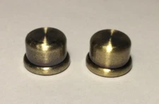 9/16" inch Brass Plated Oil Glass Kerosene Lamp Finial - antique finish Lot of 2