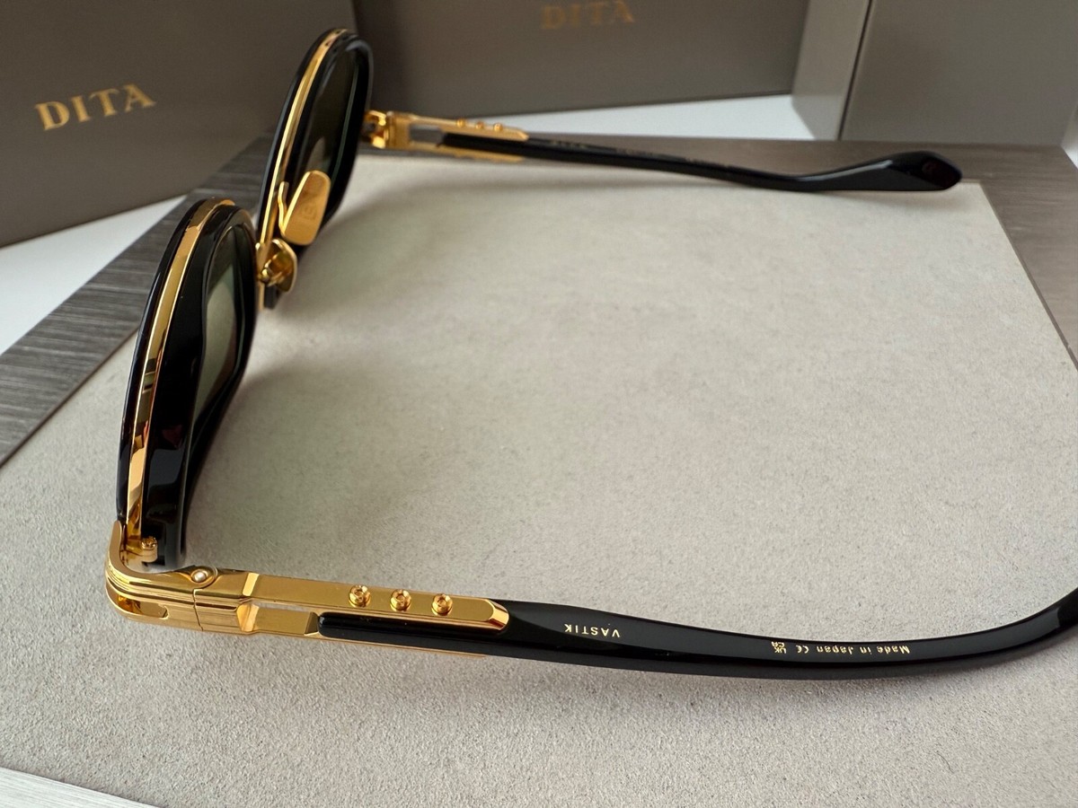DITA VASTIK DTS 441 01 Yellow Gold Black Green Gradient Sunglasses