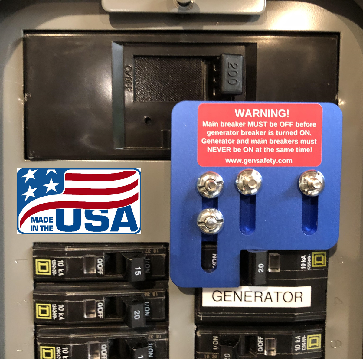 NSD-200 Square D QO & Homeline Series Generator Interlock 150