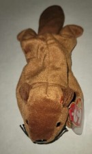 TY Beanie Baby - BUCKY the Beaver 4th Gen hang tag  8.5 inch 