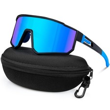 Lunette de Cyclisme Homme Femme, Lunette de Soleil Sport Polarisées