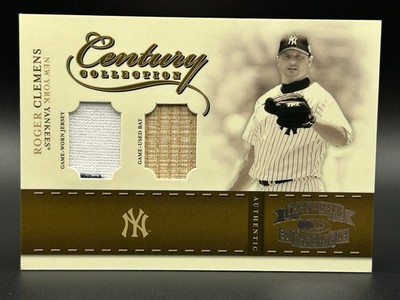 2004 DONRUSS Throwback Threads CC-78 Roger Clemens Game Used Jersey Bat /50
